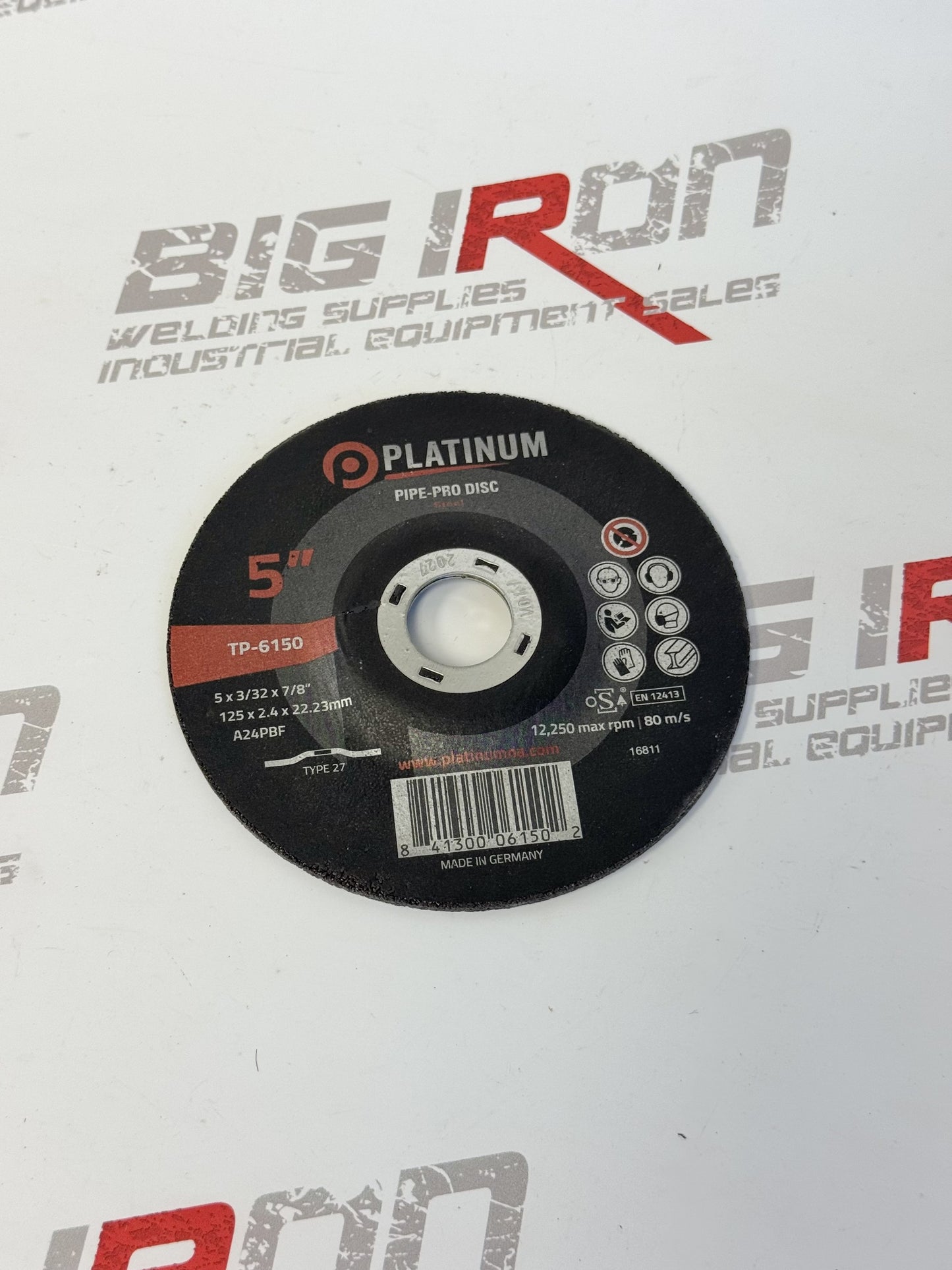 Pipe Pro Disc - 3/32" -Type 27 - Steel - A24PBF