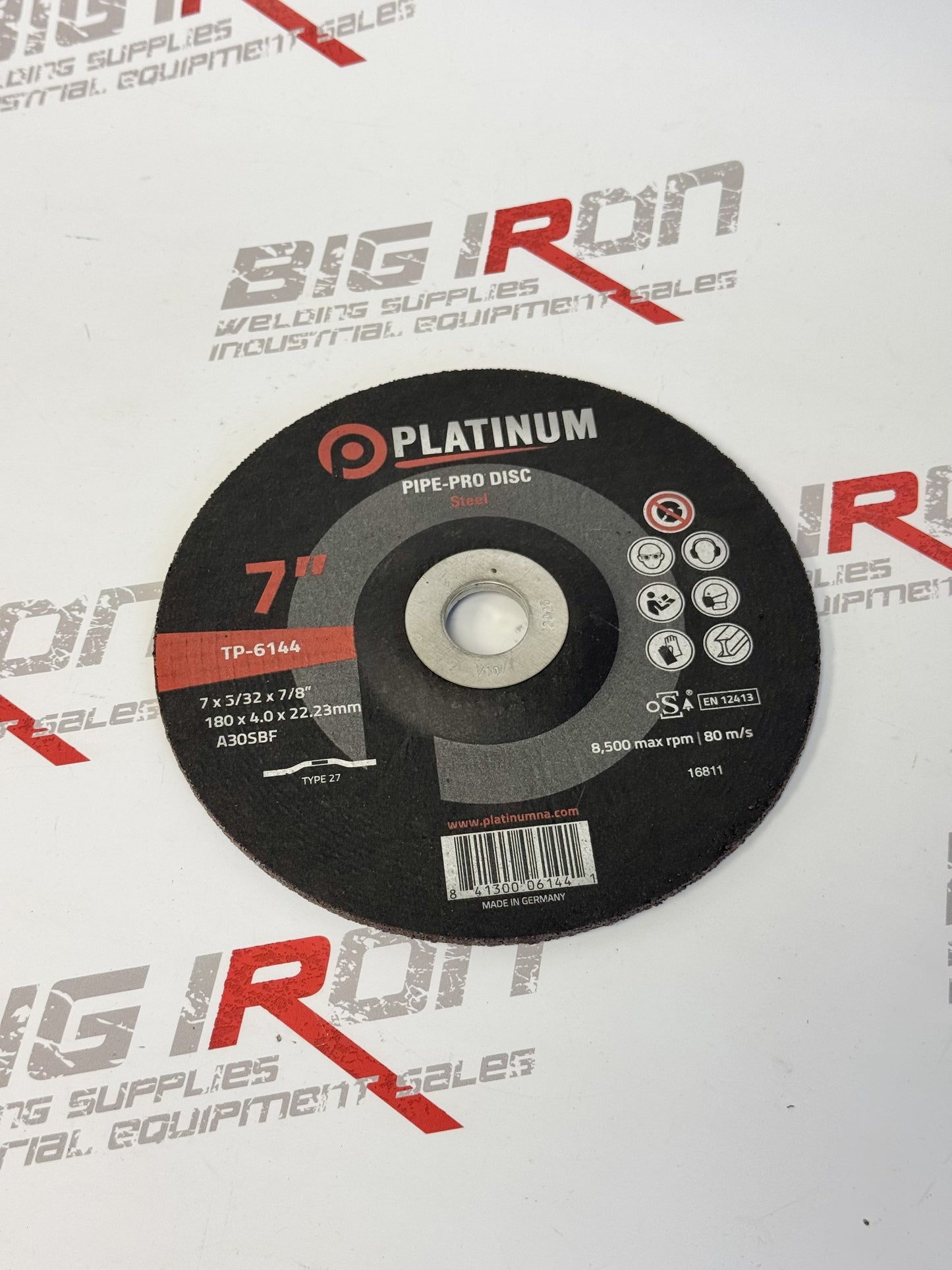 Pipe Pro Disc -5/32”-Type 27 - Steel - A30SBF