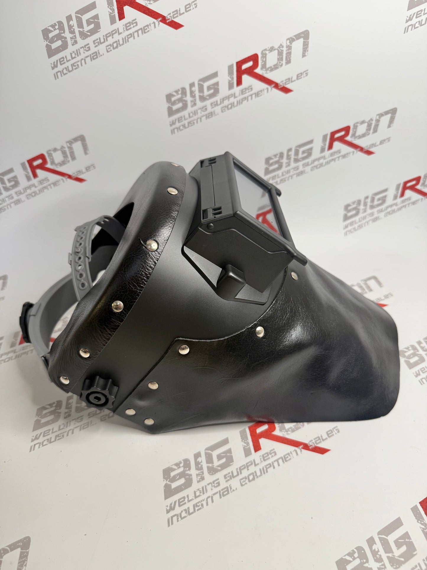 Outlaw Leather Black Leather Welding Hood