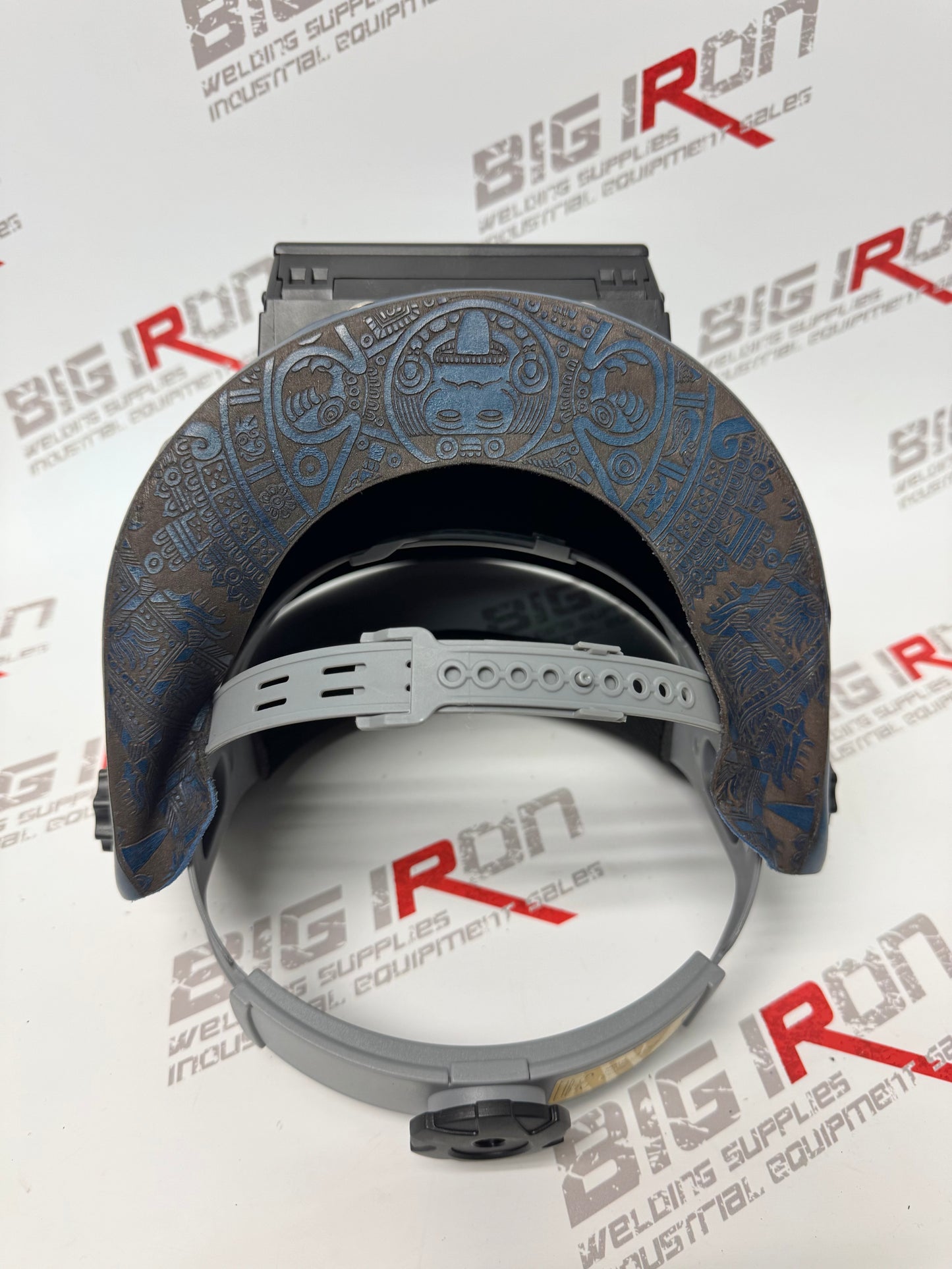 OUTLAW LEATHER-Outlaw Hood W/Blue Aztec