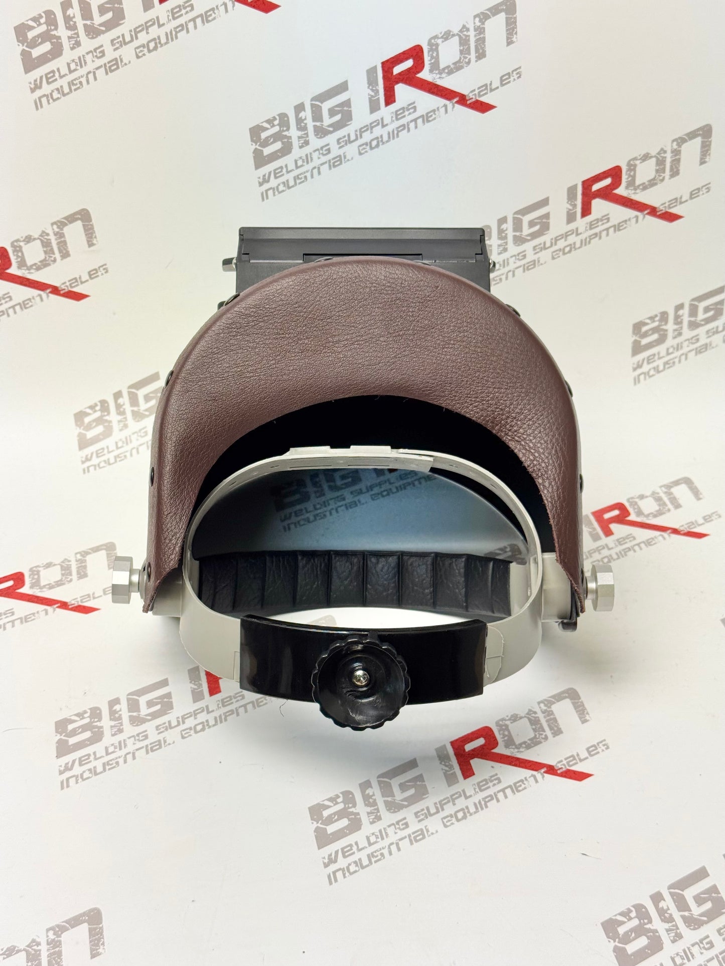 Finer Pipeliner Leather Welding Hood Chopped Top Flip Up/Brown