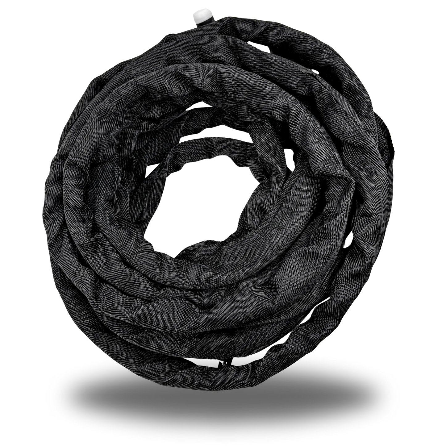 BRAIDED BLACK NYLON CABLE COVER--ZIPPER