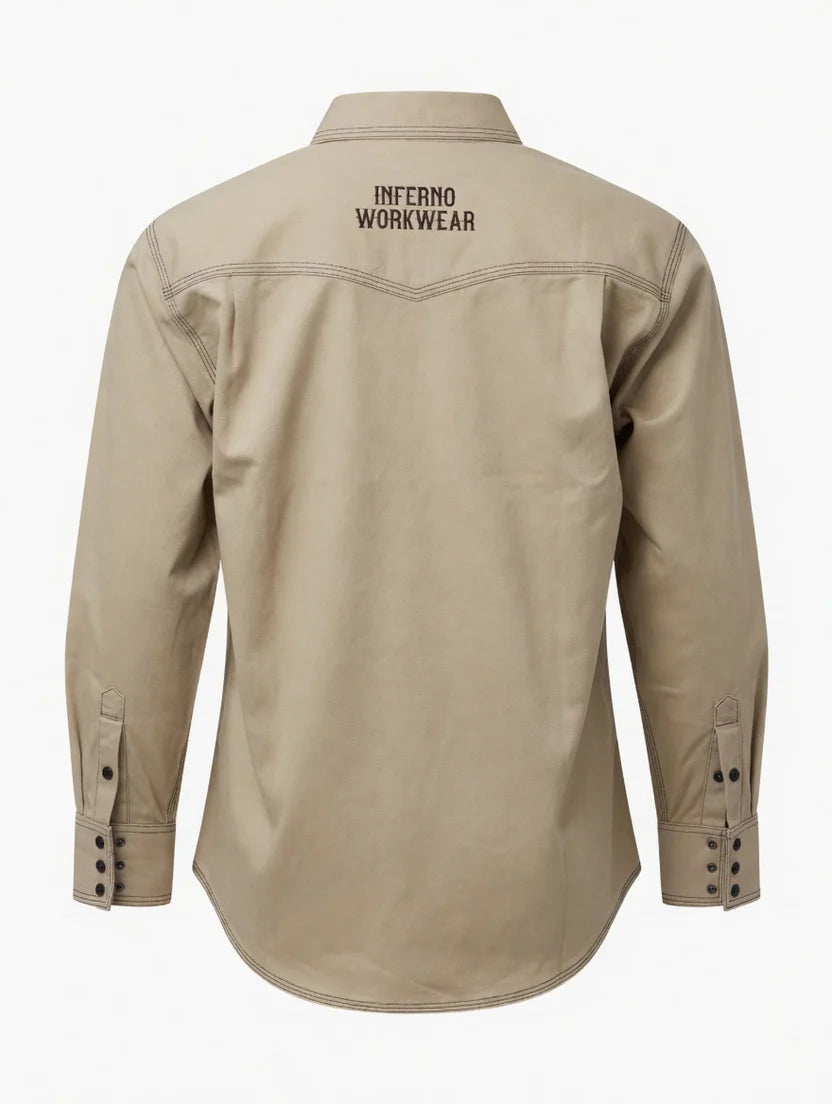 FR Western Style Button-up shirt - Khaki