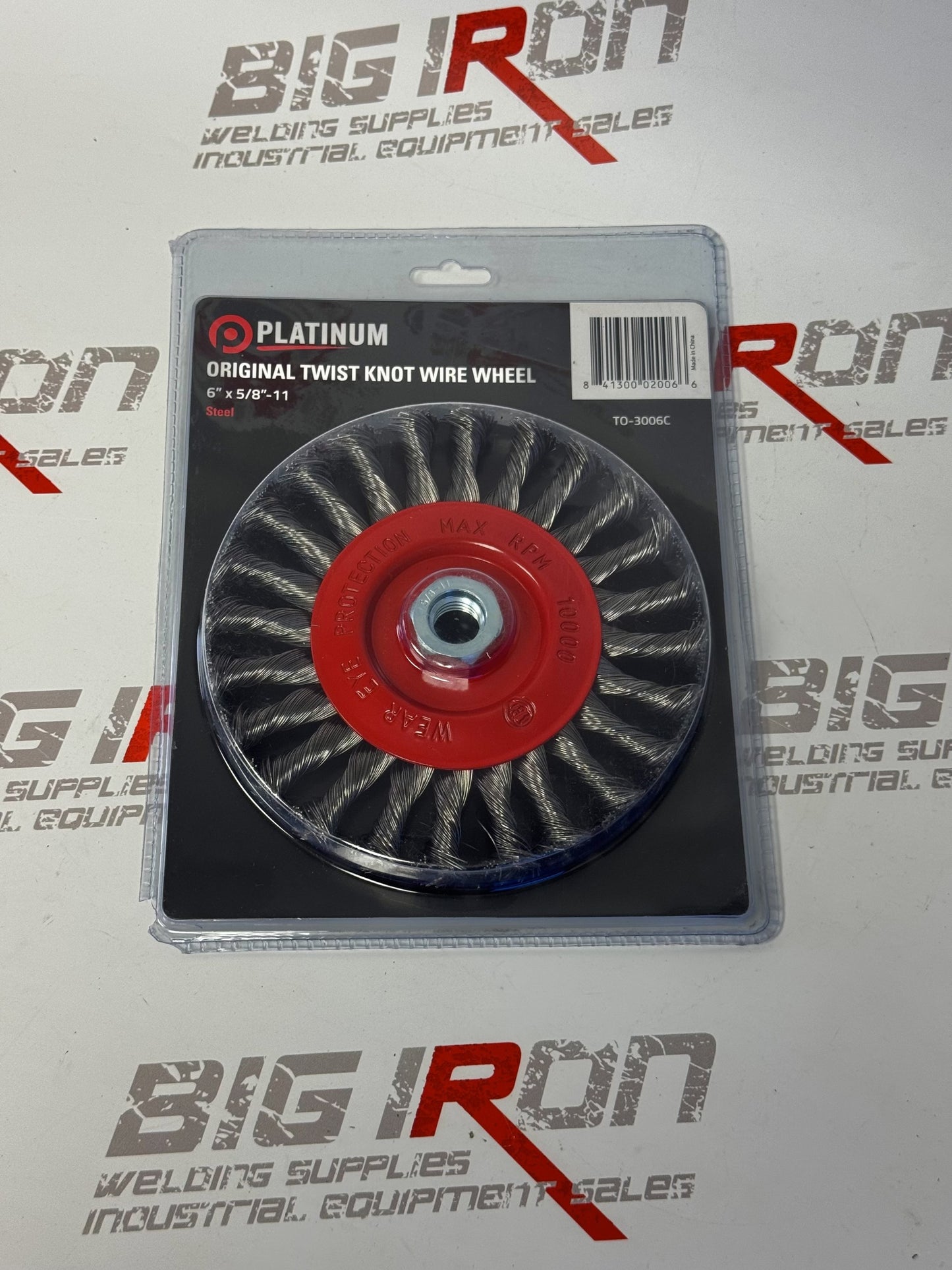 Original Twist Knot Wire Wheel-Mild Steel- 6" X 5/8" -11 - 12250 RPM