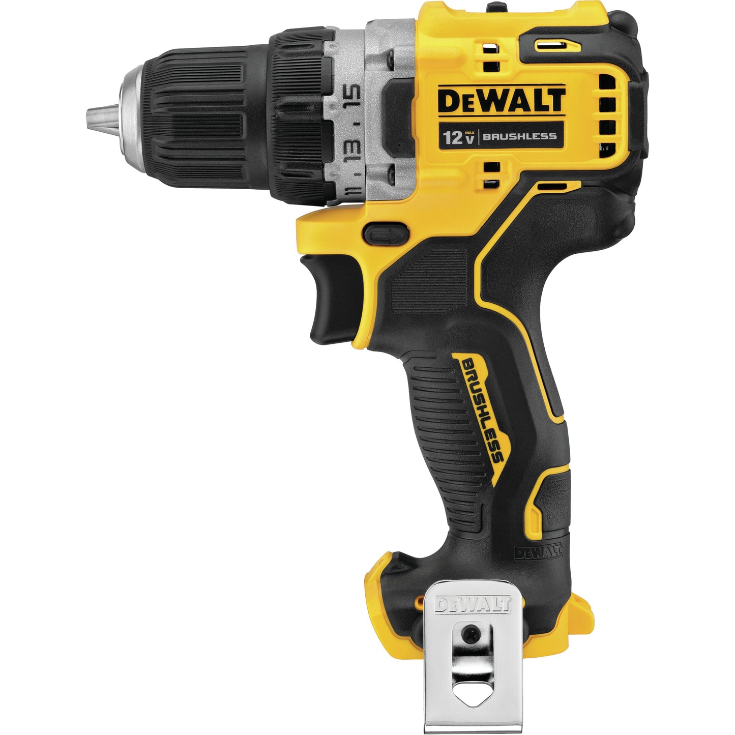 DEWALT Xtreme™ Brushless Drill Driver (Tool Only), Lithium-Ion, 12 V, 3/8" Chuck, 250 UWO Torque
