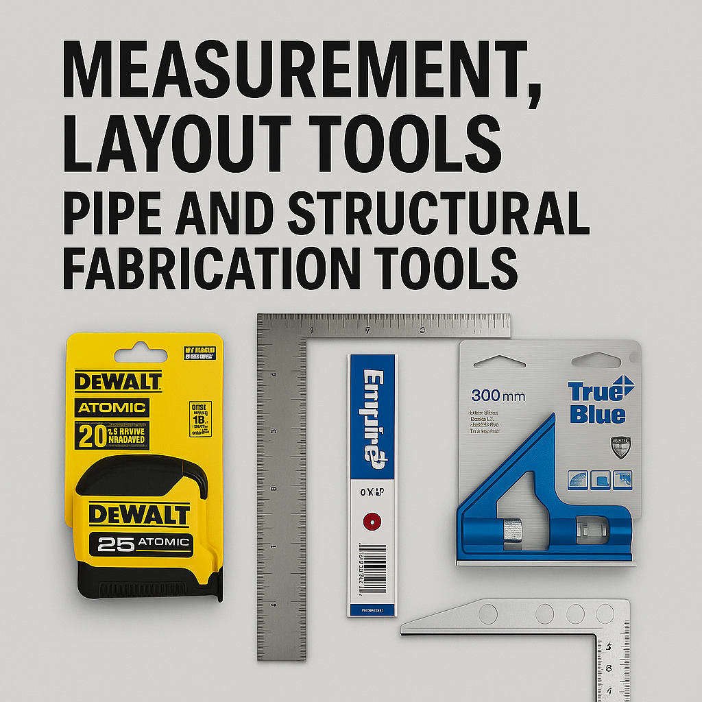Measurement,Layout, Pipe and Structural Fabrication Tools.