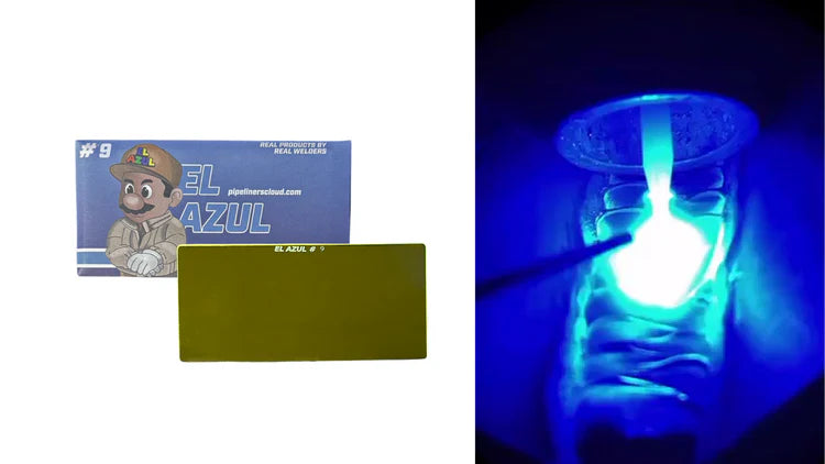 Pipeliners Cloud Fixed Blue Shade Welding Lens "El Azul"Weld