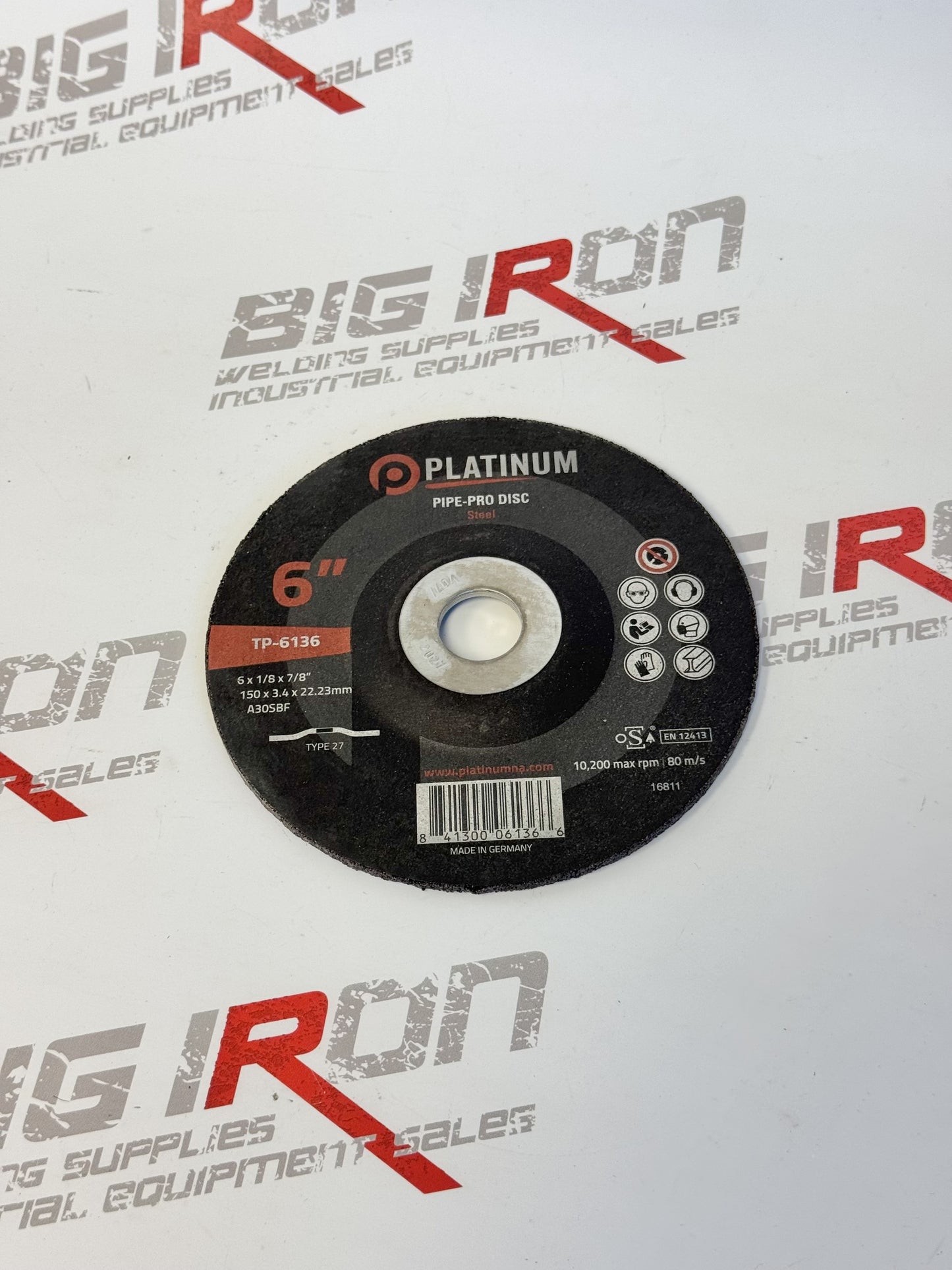 Pipe Pro Disc -1/8”-Type 27 - Steel - A30SBF