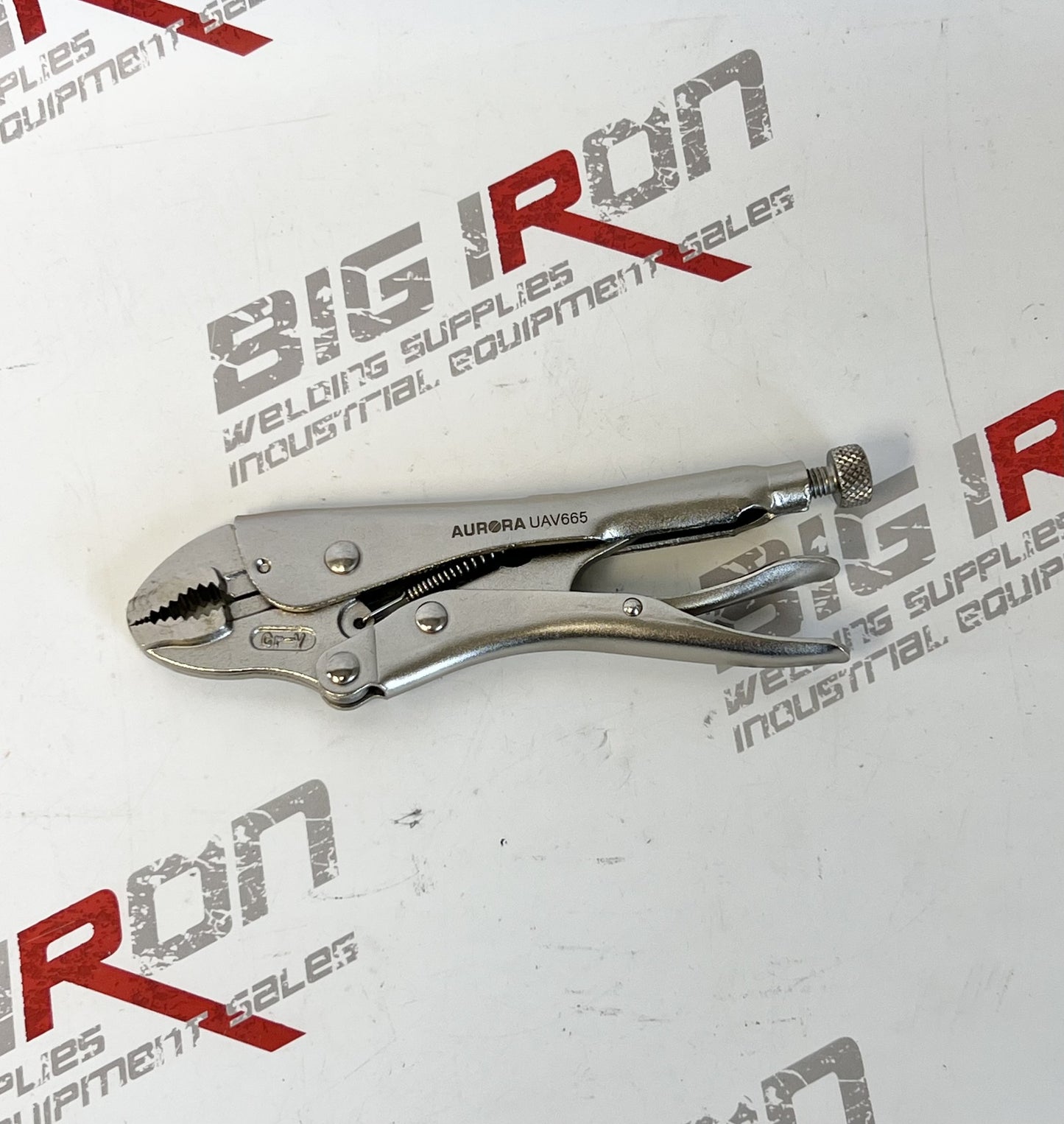 Locking Pliers with Wire Cutter, 7" Length, Curved Jaw