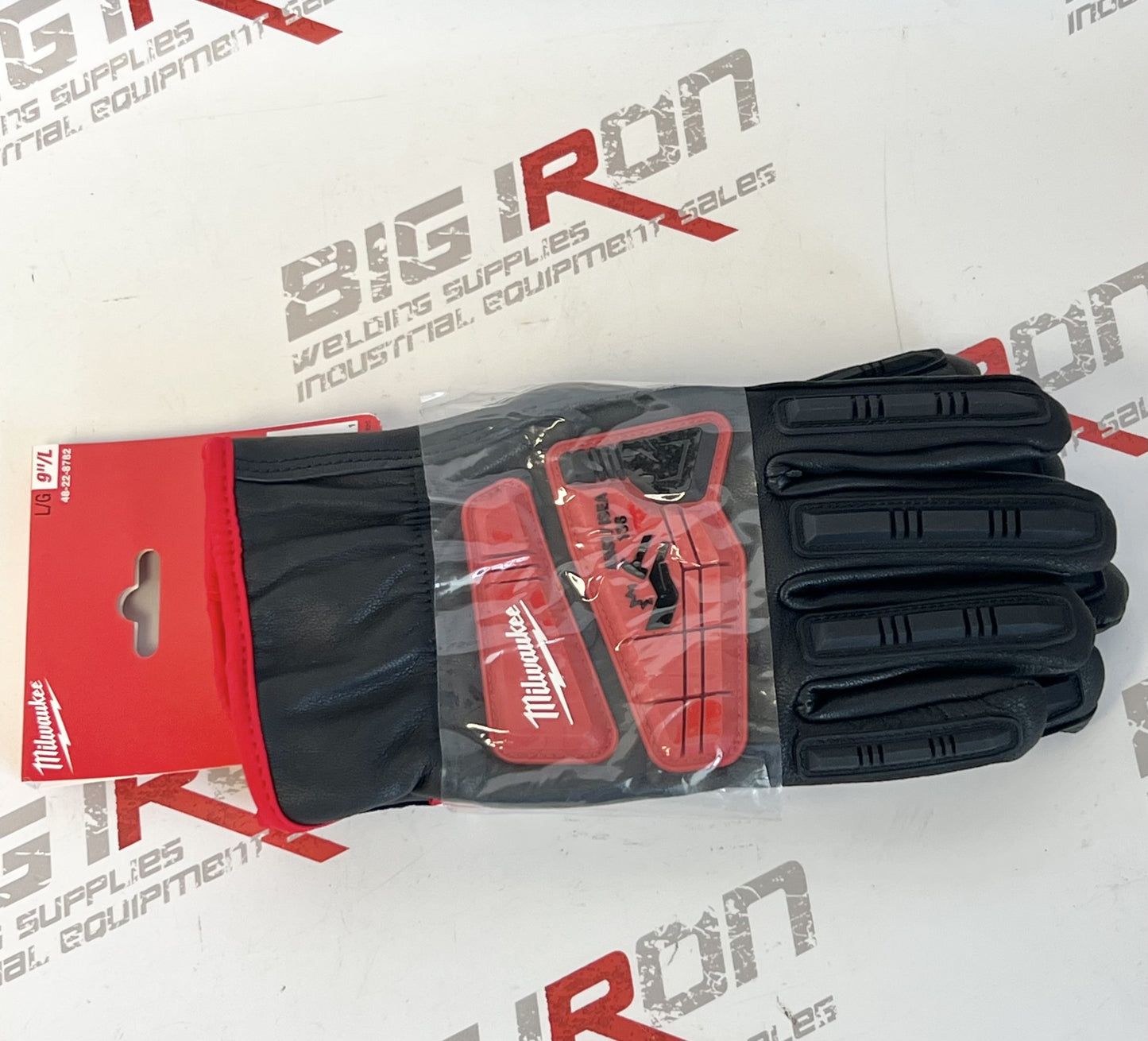 Goatskin Impact Gloves, Grain Leather Palm