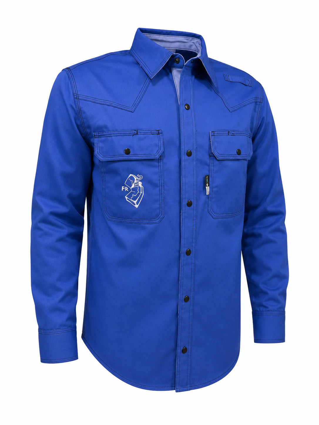 FR Western Style Button-up shirt - Blue