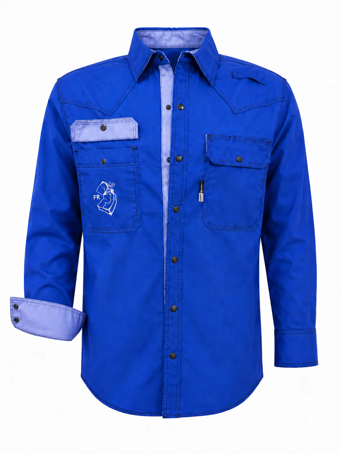 FR Western Style Button-up shirt - Blue