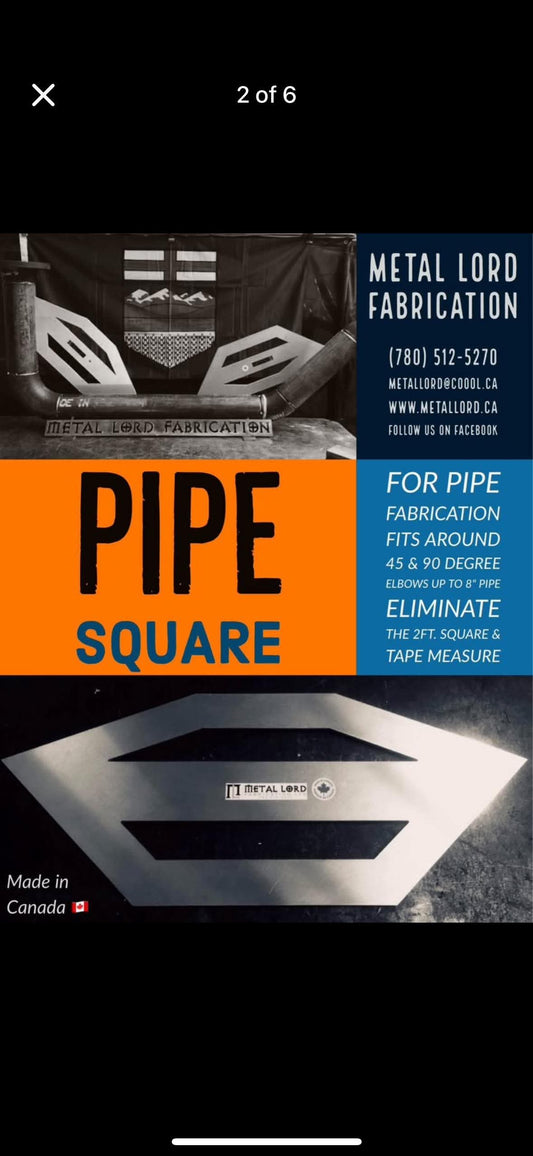 Pipe Square 90 and 45 Degree.