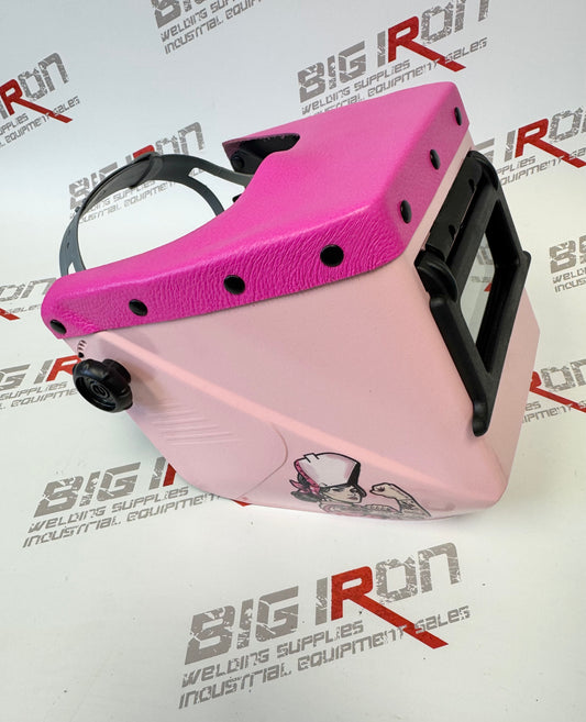 Jolly Rancher Square Futura Welding Hoods-Strawberry Woman