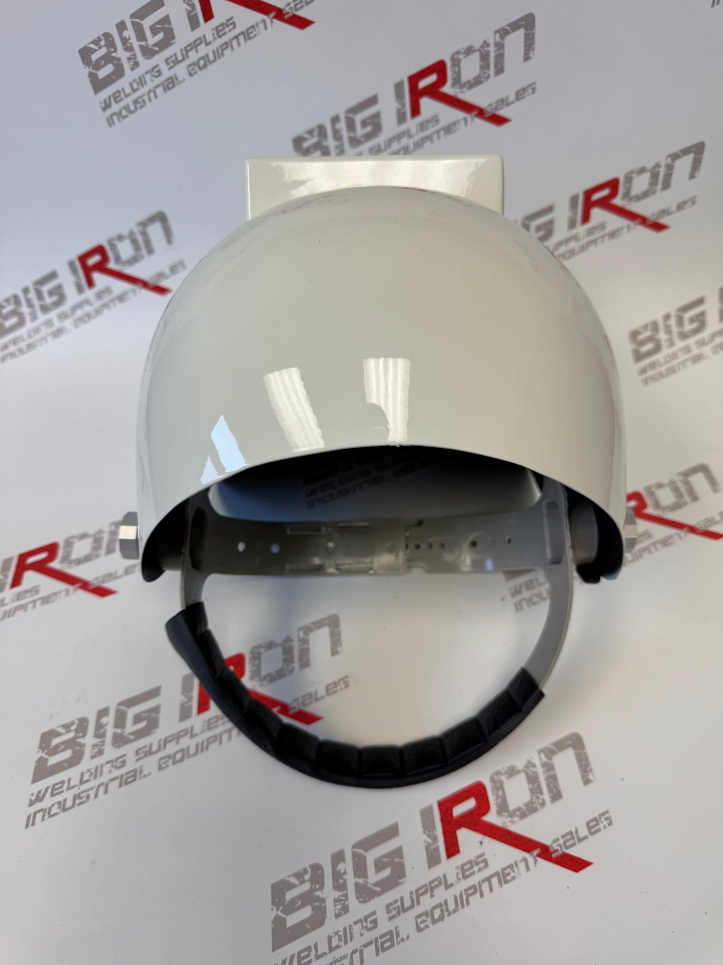 White Original Carbon Fiber Welding Hood Fixed
