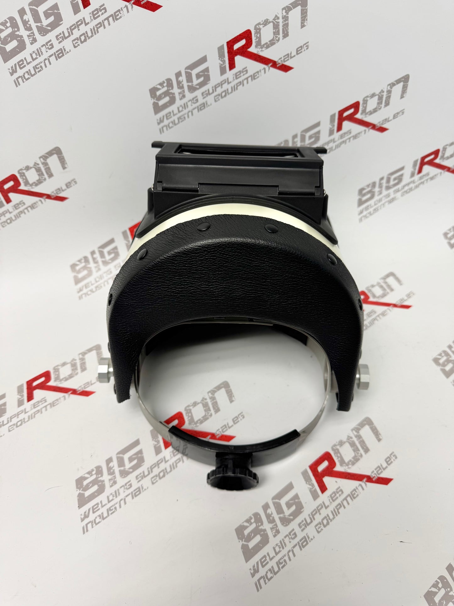 Finer Pipeliner Leather welding Hood - Chopped Top & Bottom- Flip/Black