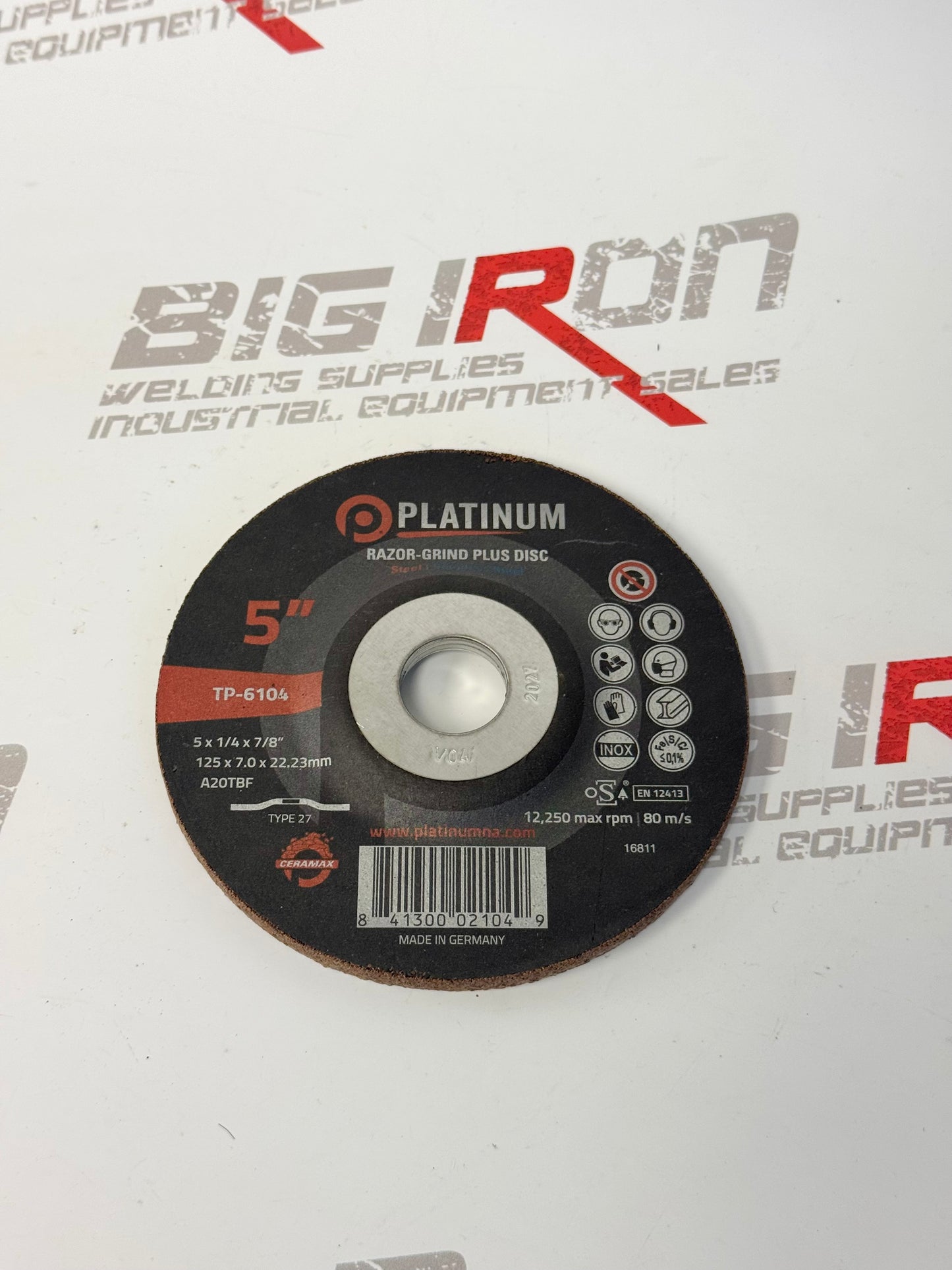 Razor Grind Plus Disc - 1/2" - Ceramax - Type 27 - Steel/SS - A20TBF