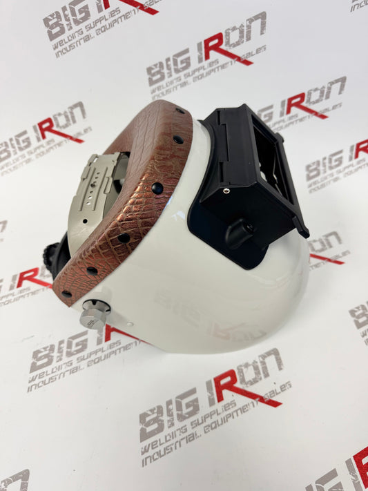 Finer Pipeliner Leather Welding Hood Chopped Top Flip Up/Swamp King