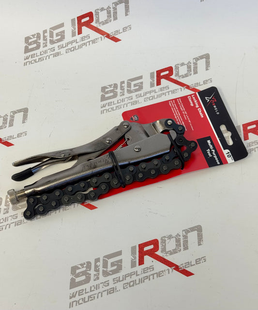 XTRweld Pliers with Chain Locking 10" Steel Black Nickel Chrome