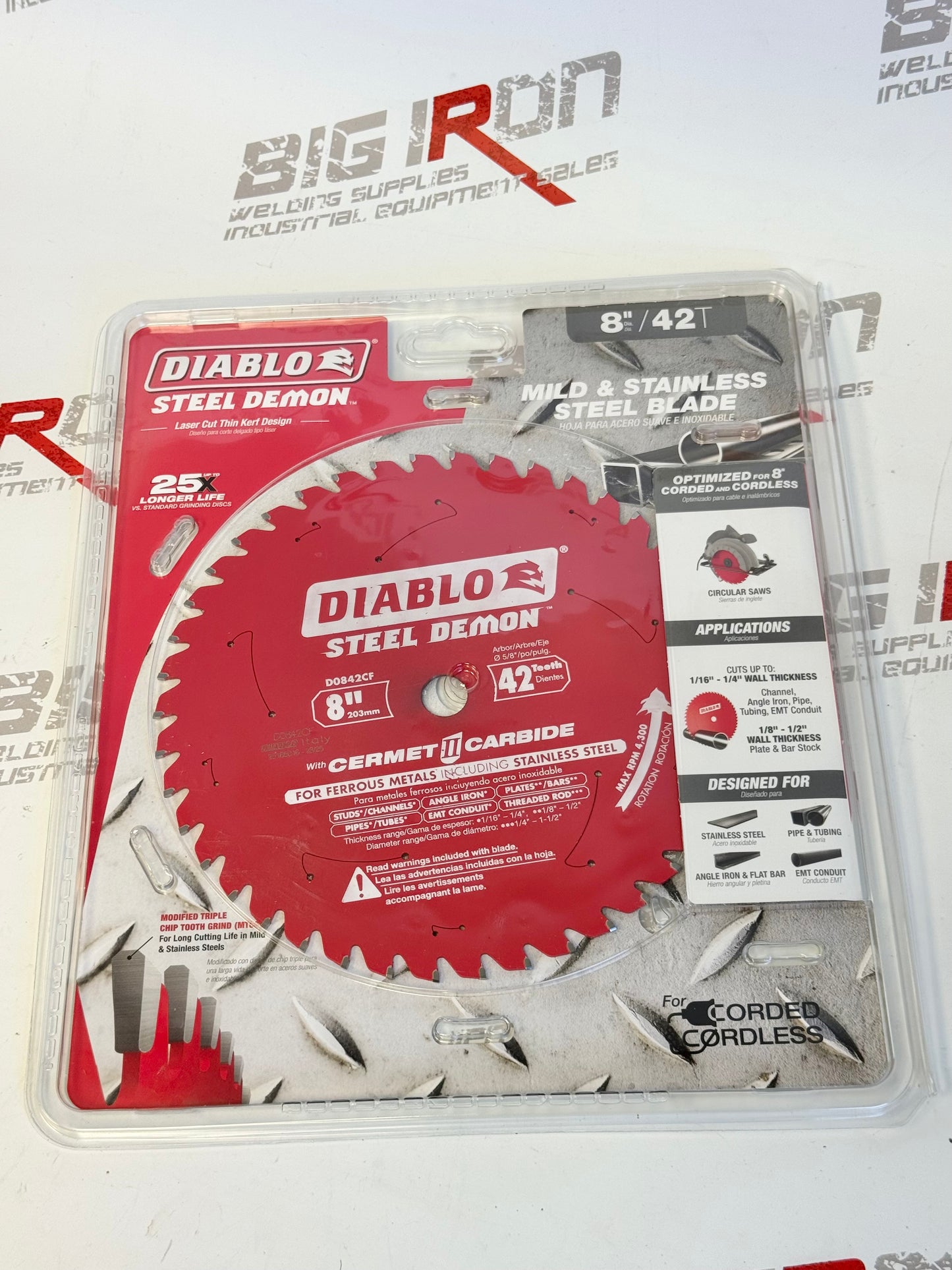 Diablo  Steel Demon™ Cermet II Circular Saw Blade, 8", 42 Teeth, Metal Use
