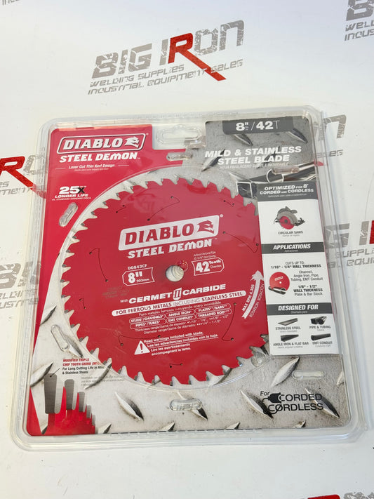 Diablo  Steel Demon™ Cermet II Circular Saw Blade, 8", 42 Teeth, Metal Use