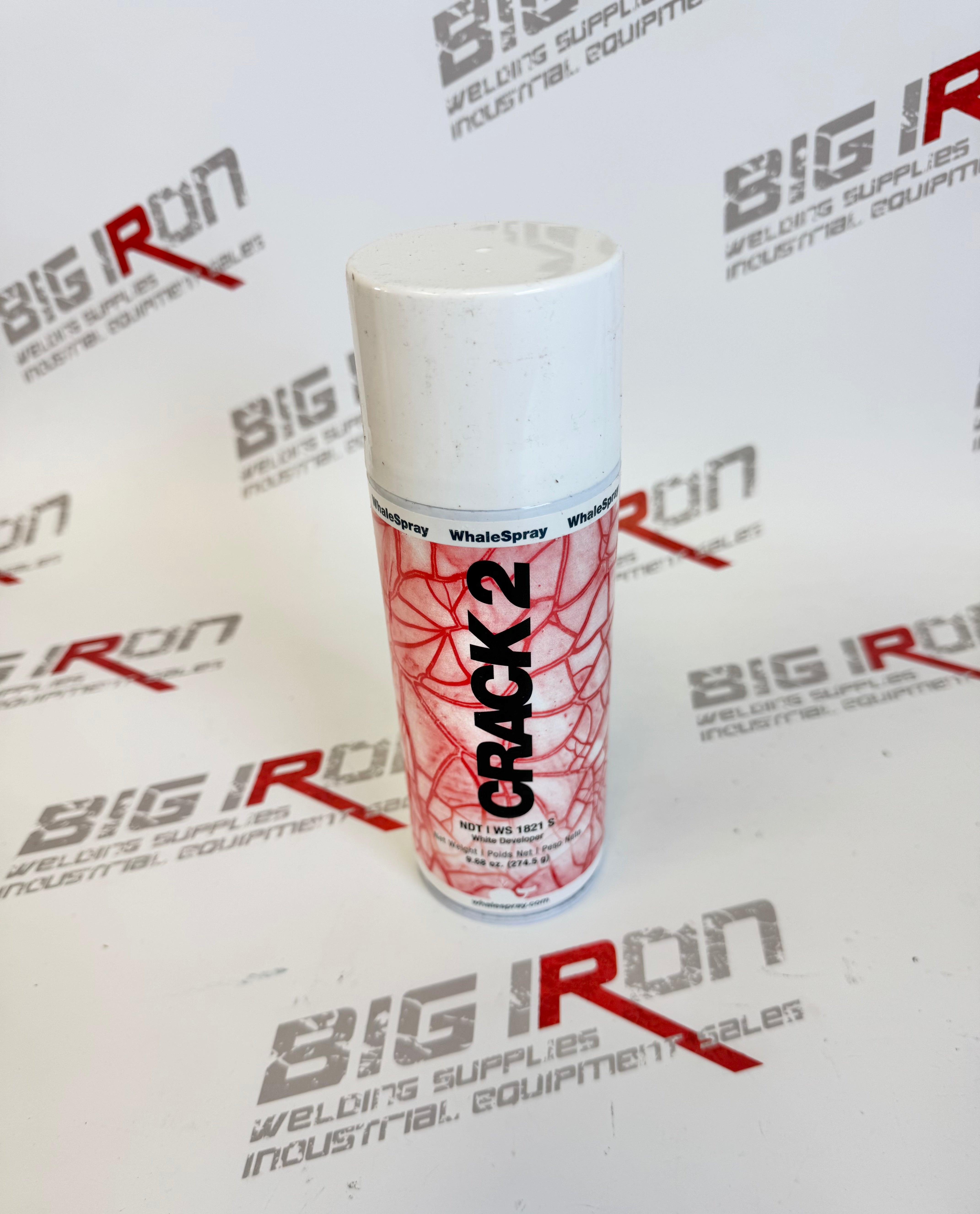 WhaleSpray Crack 2 NDT White Developer, 9oz Spray – Big Iron Welding ...