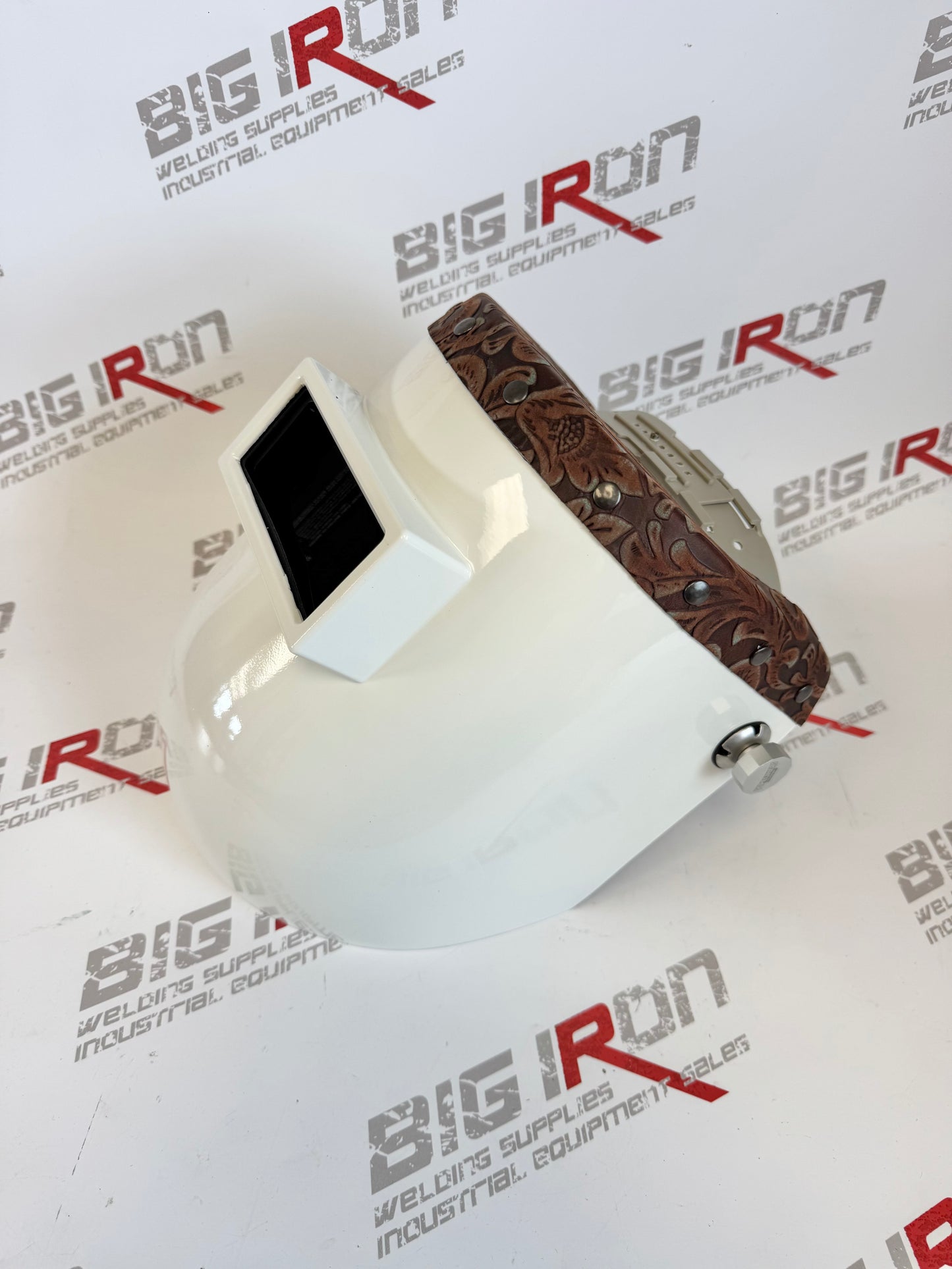 Finer Pipeliner Leather Welding Hood Chopped -Fixed/Western Rust