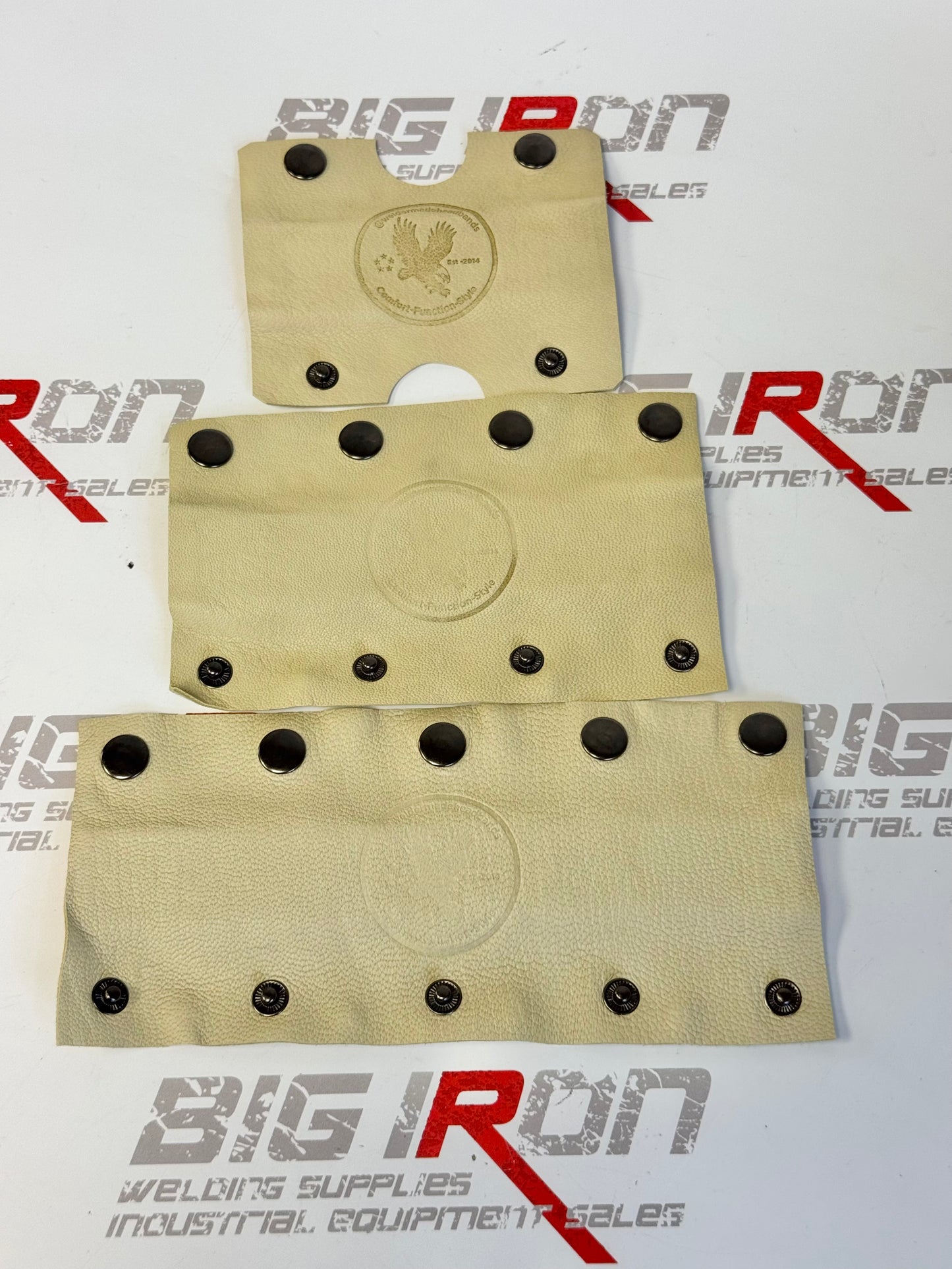 Welding Hood Headbands - 3 Pc Fiber Metal - Cream