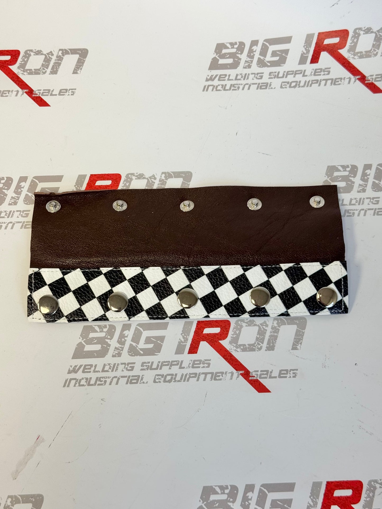 Welding Hood Headbands - 1 Pc Stitched Fiber Metal - Checkered