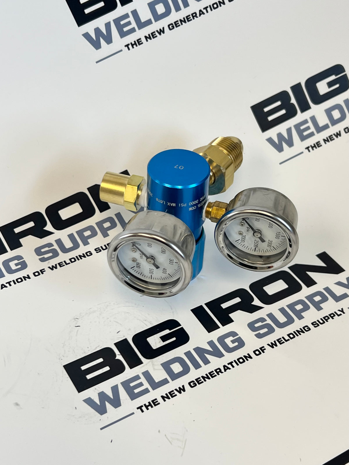 High Flow Argon Regulator - Blue