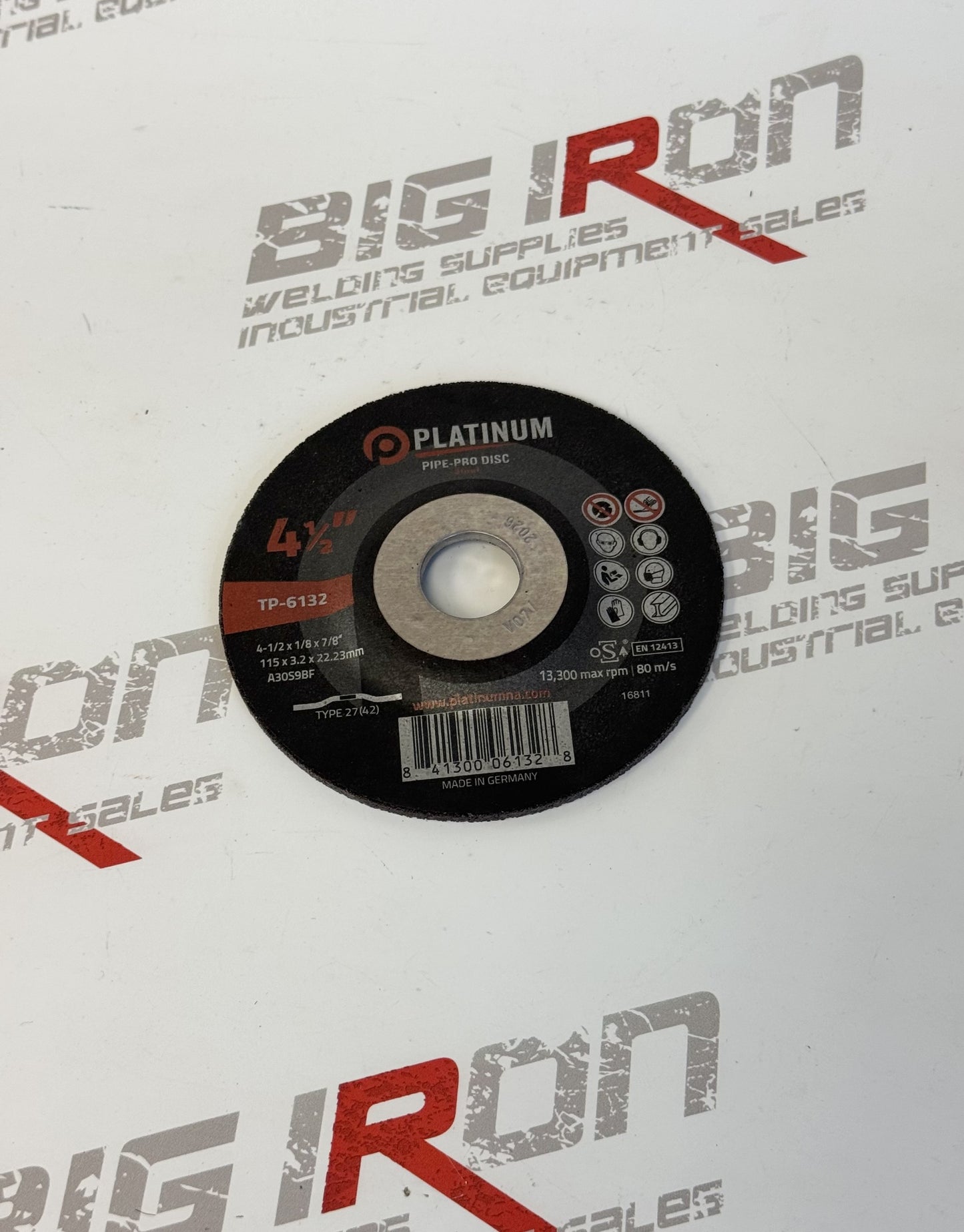 Pipe Pro Disc -1/8”-Type 27 - Steel - A30SBF