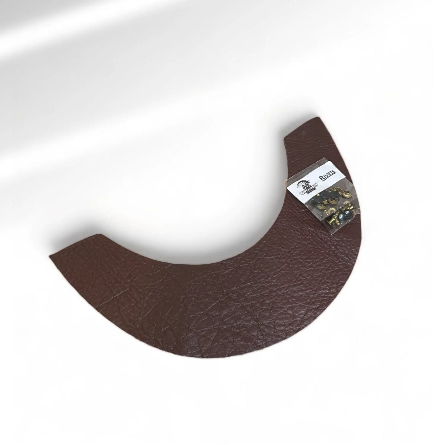 Top Leather Bib Replacement - With Rivets - Brown
