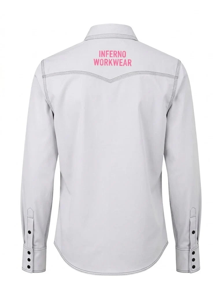 Women's FR Western Style Button-up shirt - Gray
