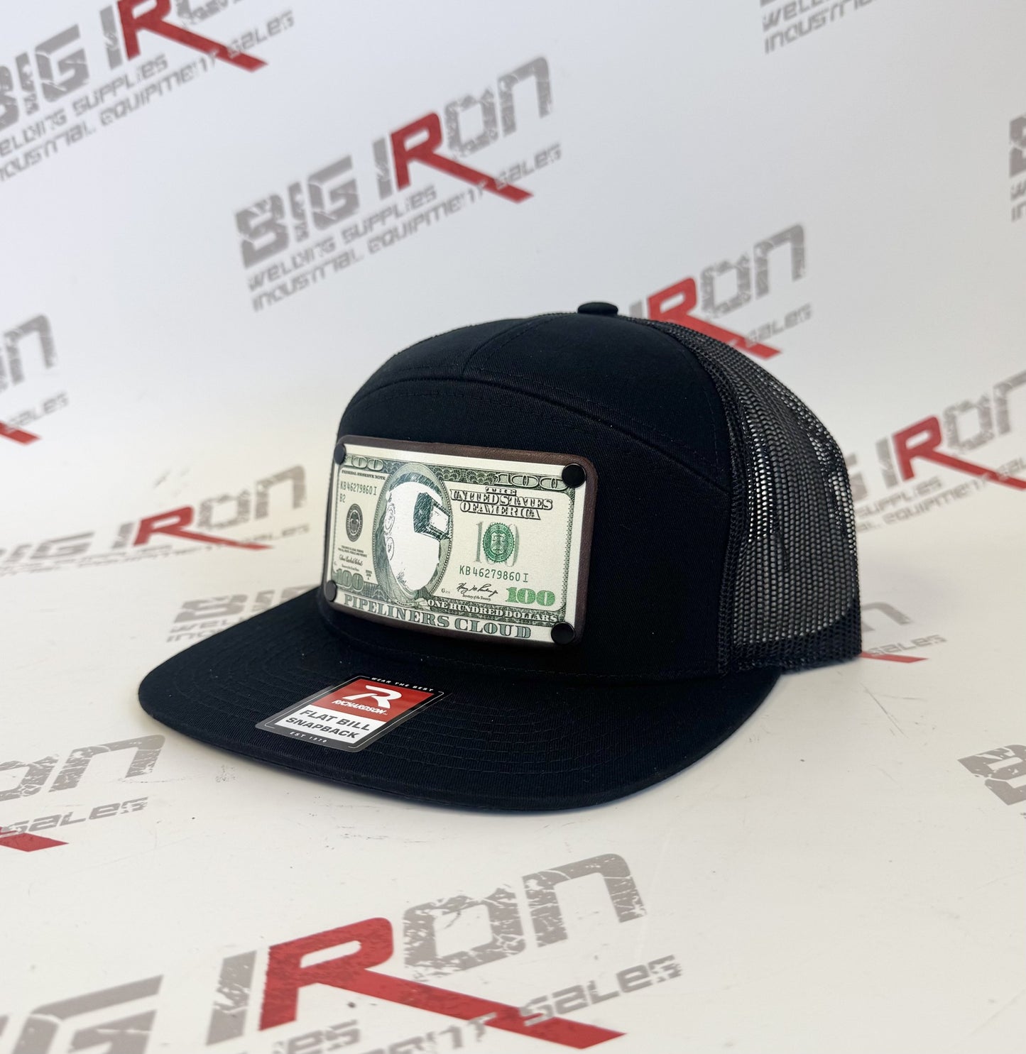 Leather Patch Baseball Cap - BLACK