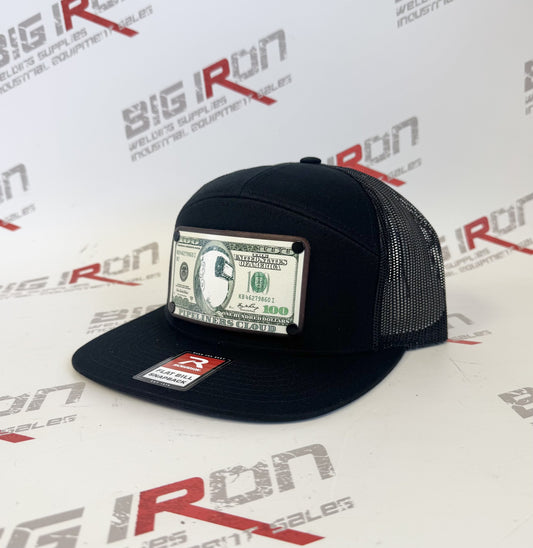 Leather Patch Baseball Cap - BLACK