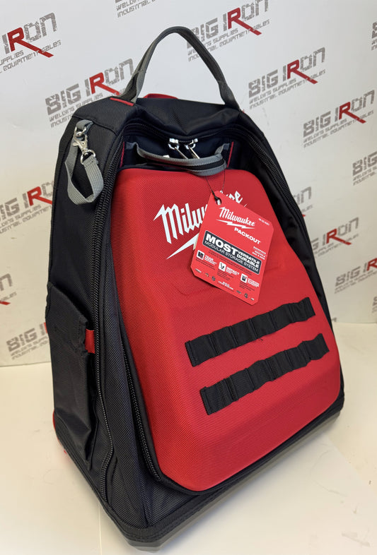 Milwaukee  Packout™ Backpack, 15-3/4" L x 11-4/5" W, Black/Red, Ballistic