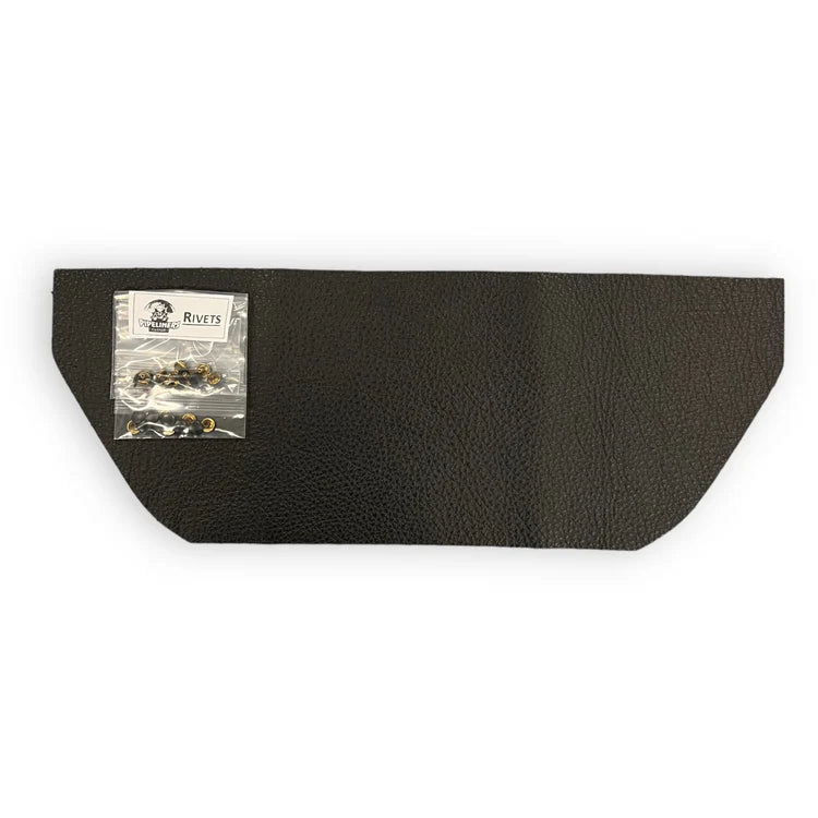 PIPELINERS CLOUD  Leather Bib Bottom - With Rivets - Black