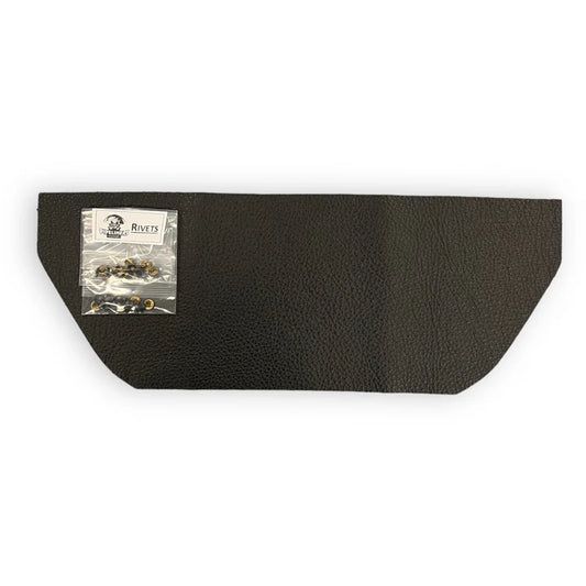PIPELINERS CLOUD  Leather Bib Bottom - With Rivets - Black