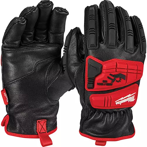 Goatskin Impact Gloves, Grain Leather Palm