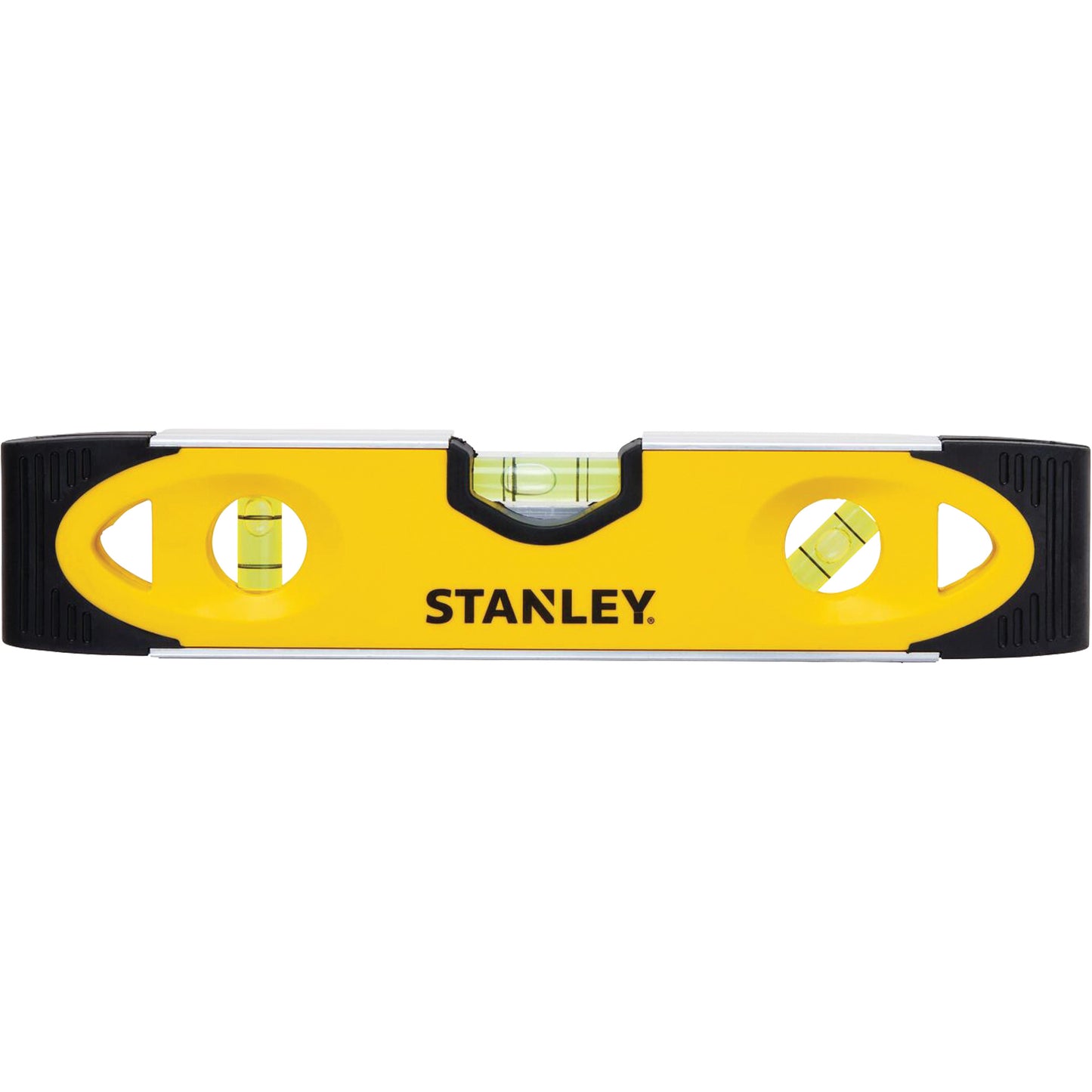 STANLEY - Shock-Resistant Torpedo Level, 9" L, Aluminum, 3 Vials, Magnetic